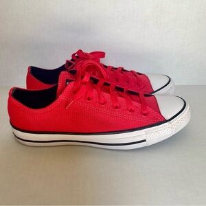 Converse Chuck Taylor All Star Low Top Sneakers Red White US Mens 7.5 Womens 9.5